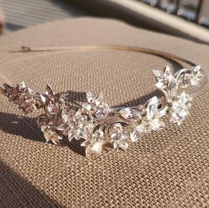 Headband, custom made, Crystals w/ Rhodium Plating